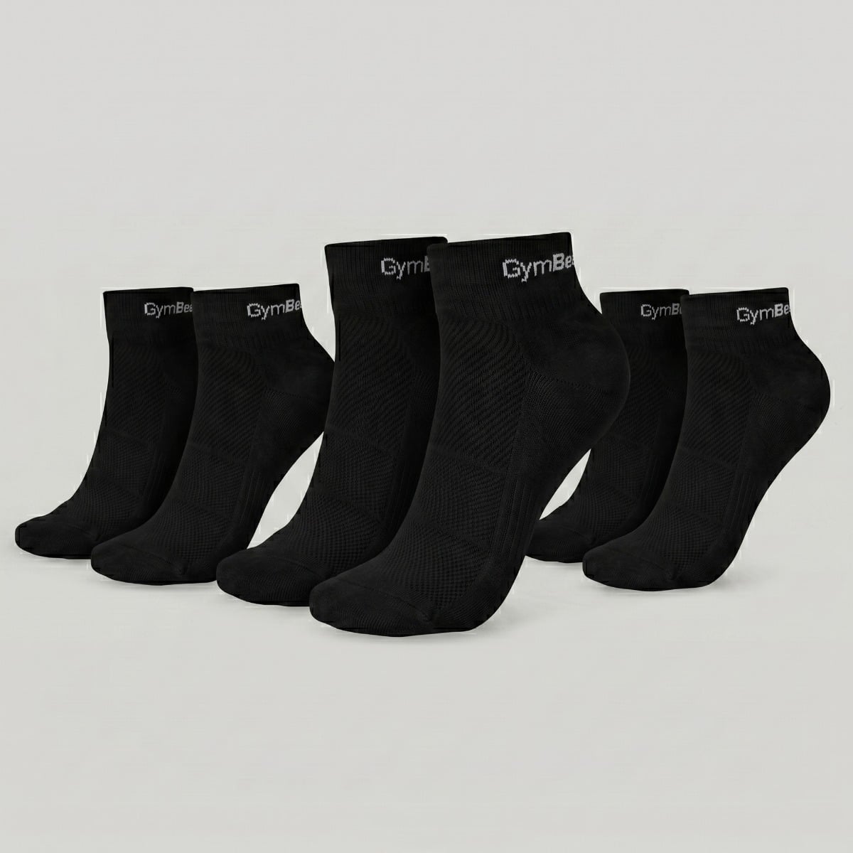 Calze Quarter 3Pack Black - GymBeam
