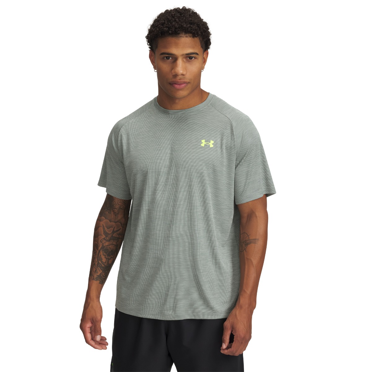 T-shirt Tech Textured Green - Under Armour