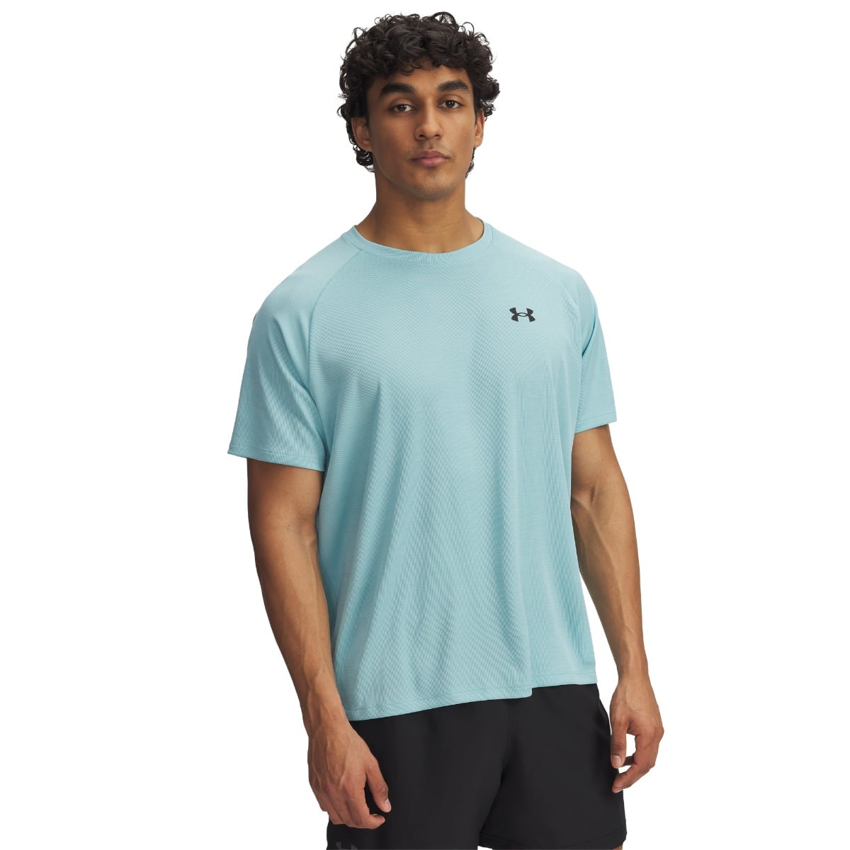 T-shirt Tech Textured Blue - Under Armour