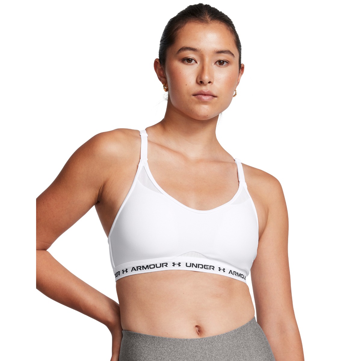 Reggiseno Sportivo Crossback Low White - Under Armour