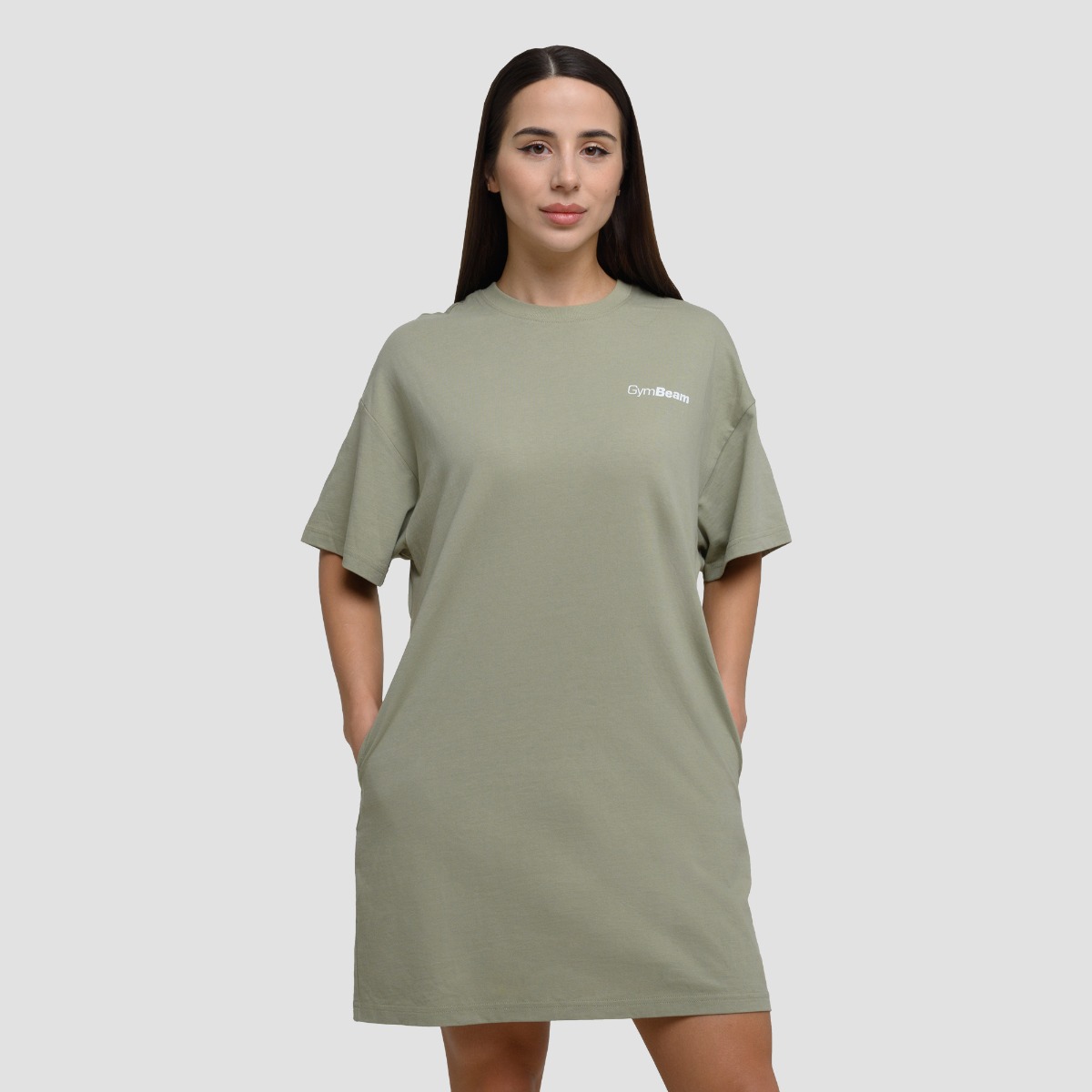 T-Shirt Dress da Donna Agile Sage - GymBeam