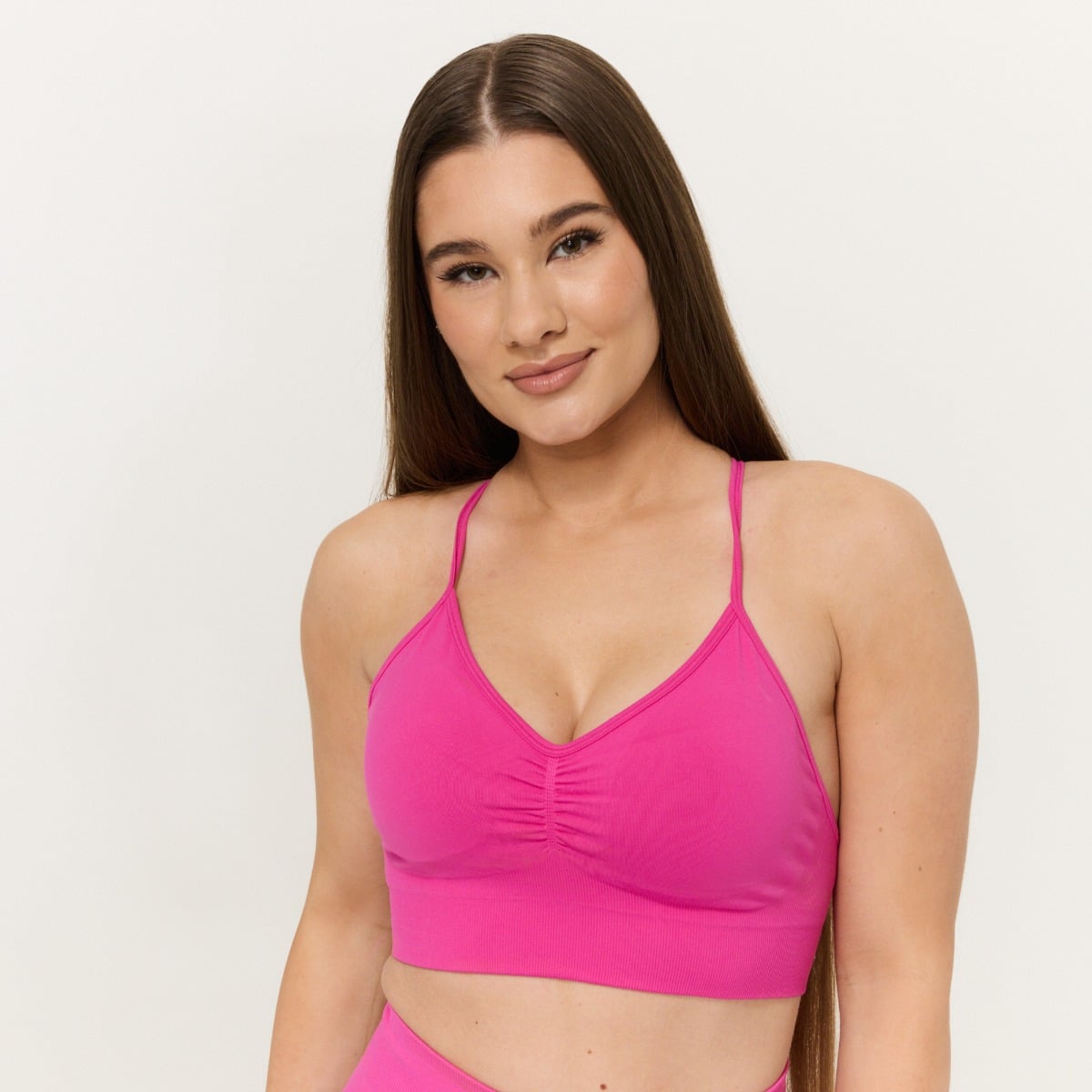 Reggiseno Sportivo Sculpt Seamless Rose - GymBeam