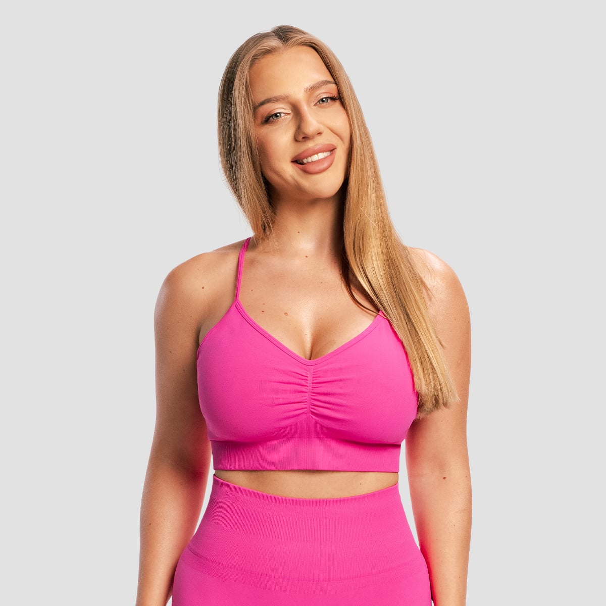 Reggiseno Sportivo Sculpt Seamless Rose - GymBeam