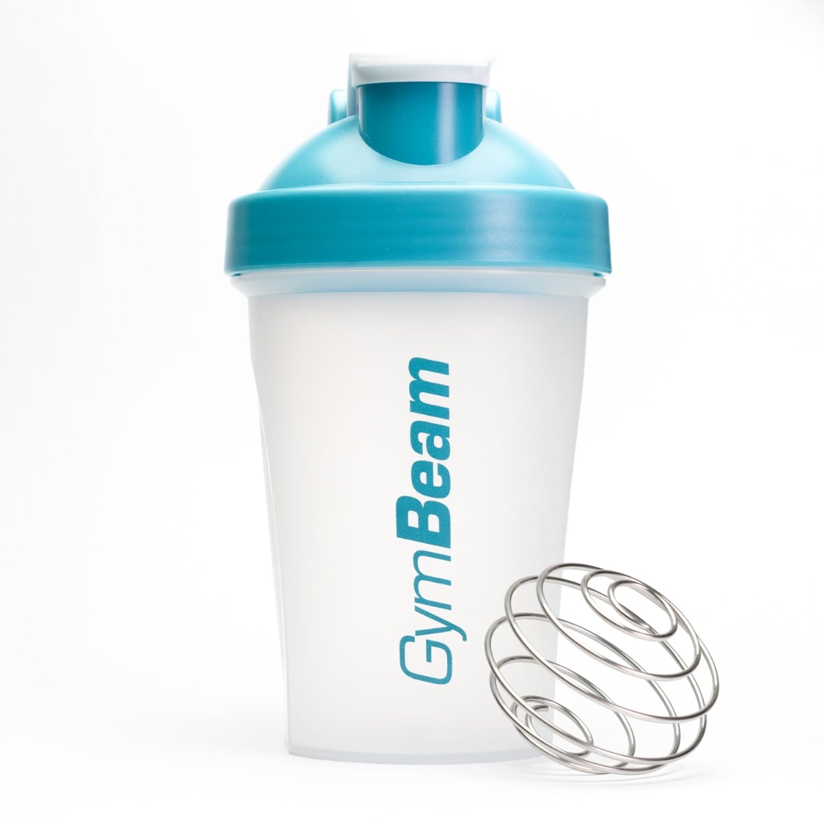 Shaker Trasparente-Blue 400 ml - GymBeam