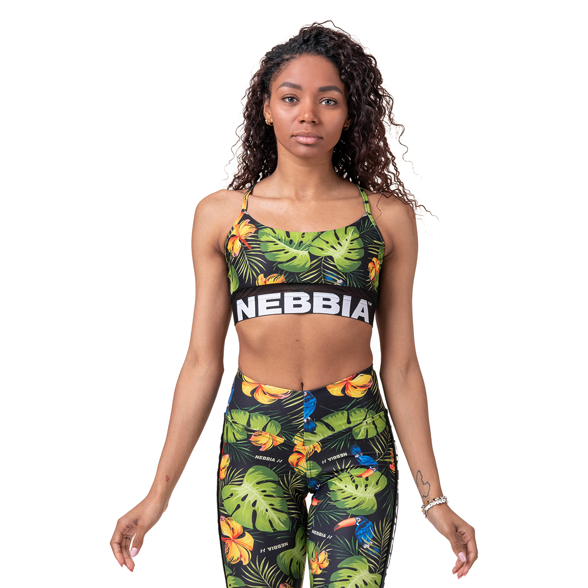 Reggiseno sportivo Earth Powered Verde - NEBBIA