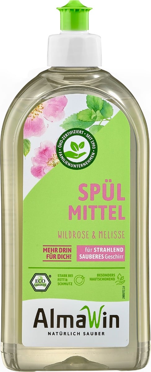 Detergente liquido per piatti Rosa selvatica & melissa 500 ml - AlmaWin