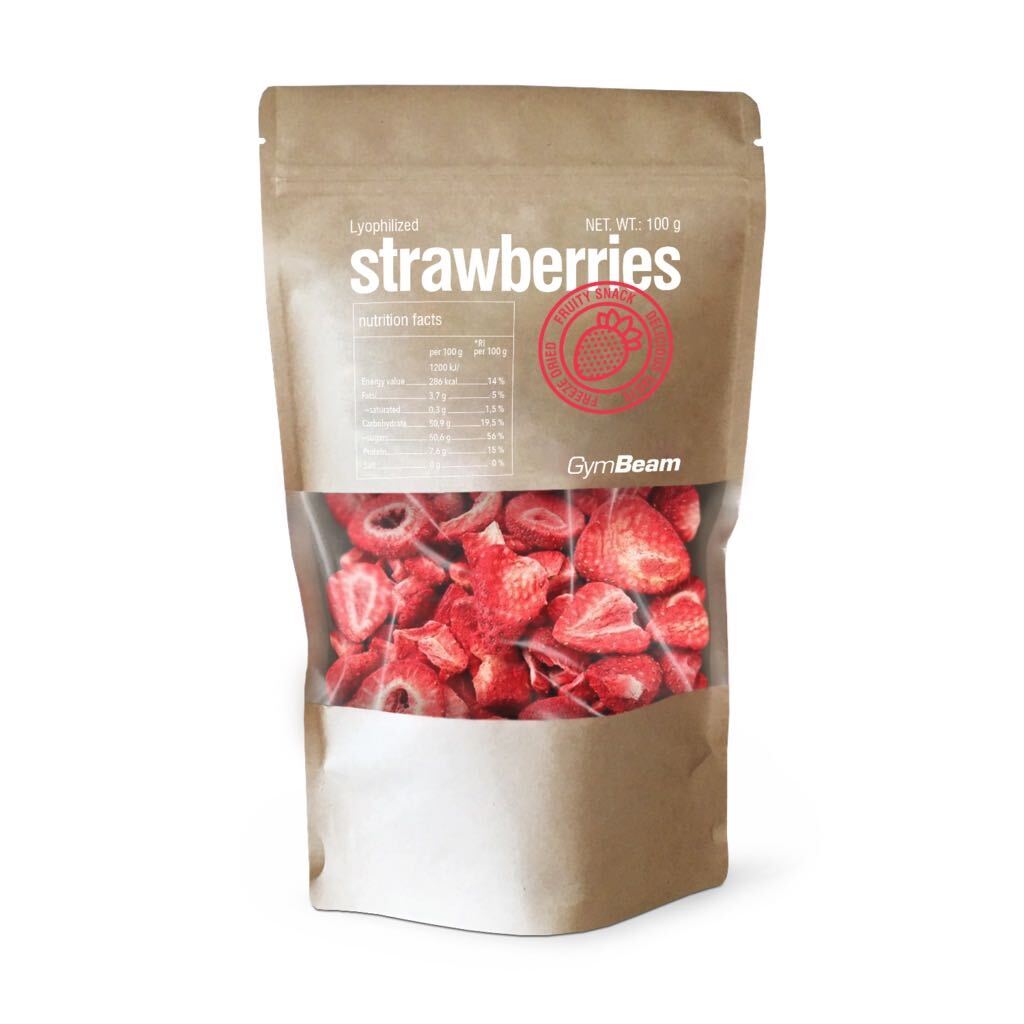 GymBeam Fragole Liofilizzate 100 g