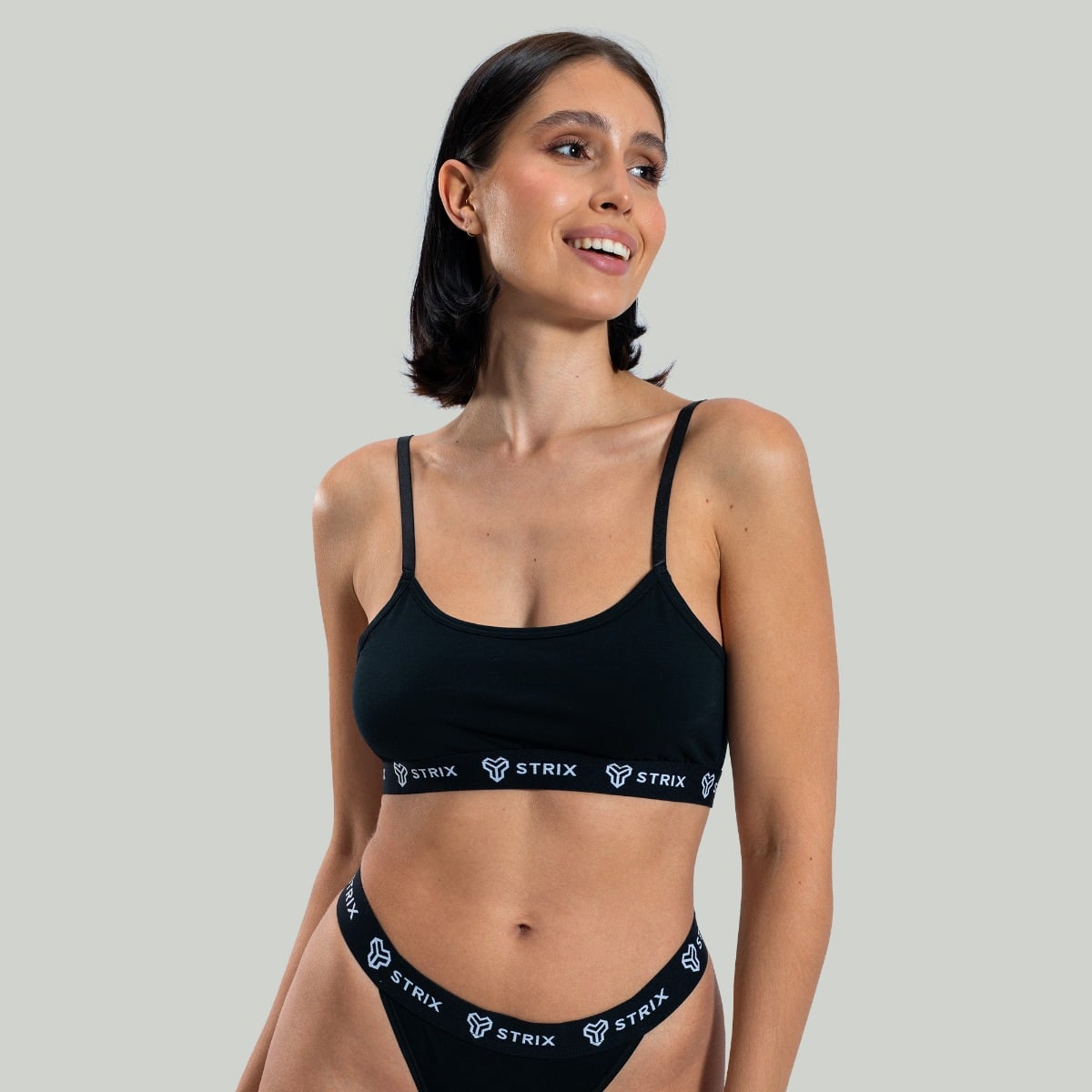 Bralette con Spalline Black - STRIX