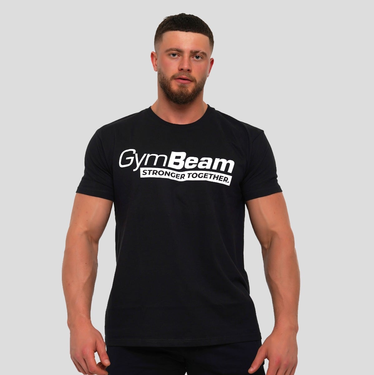 T-shirt Stronger Together Black - GymBeam