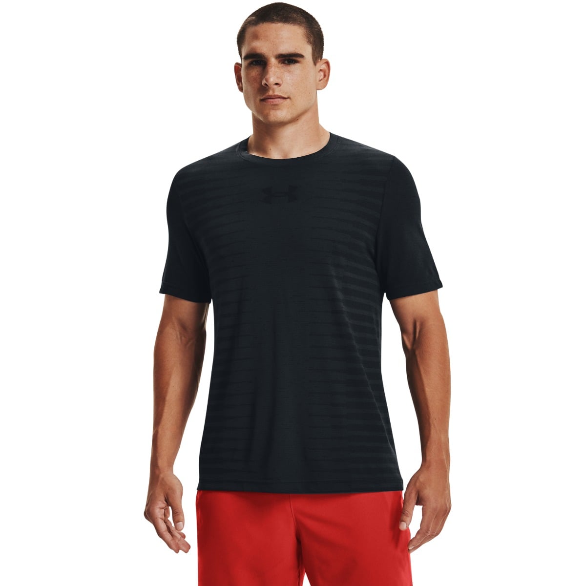 T-Shirt SS Wordmark Seamless Black - Under Armour