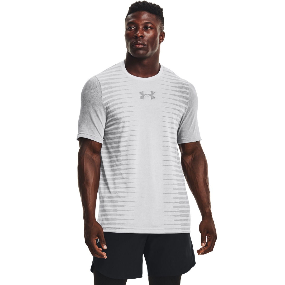 Seamless Wordmark SS T-Shirt Grey - Under Armour