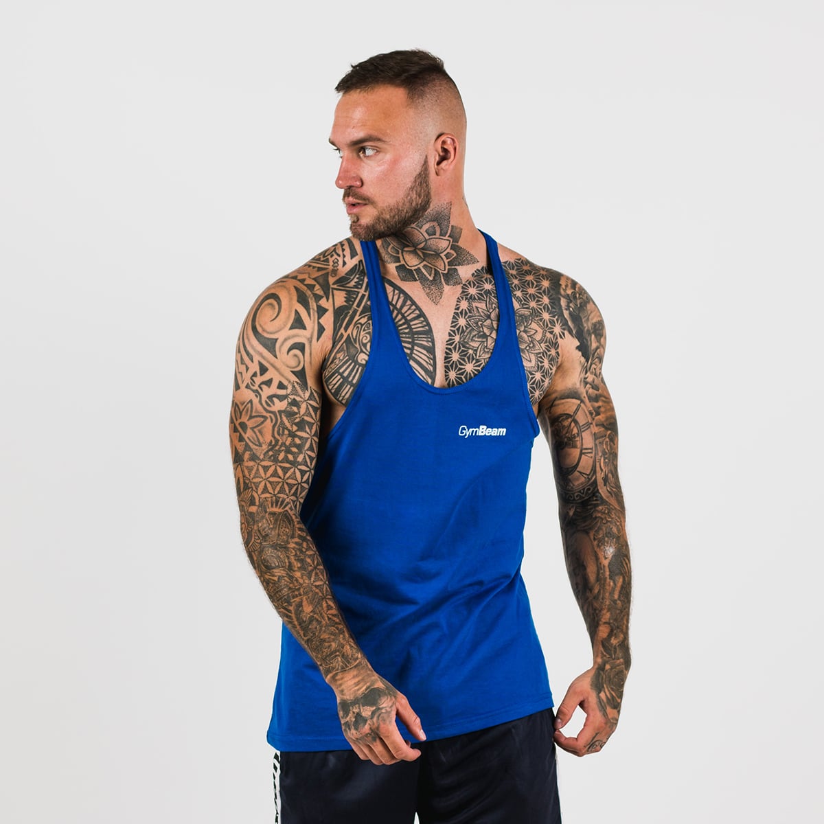 Canotta da Uomo Stringer Dark Blue - GymBeam