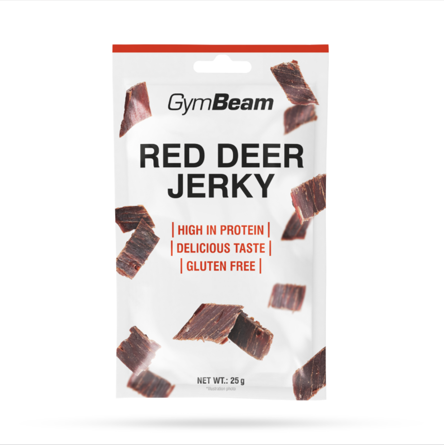 Red Deer Jerky - Carne di Cervo Rosso Essiccata - GymBeam