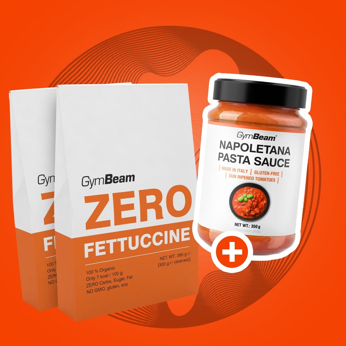 Fettuccine Zero BIO 385g – GymBeam + OMAGGIO