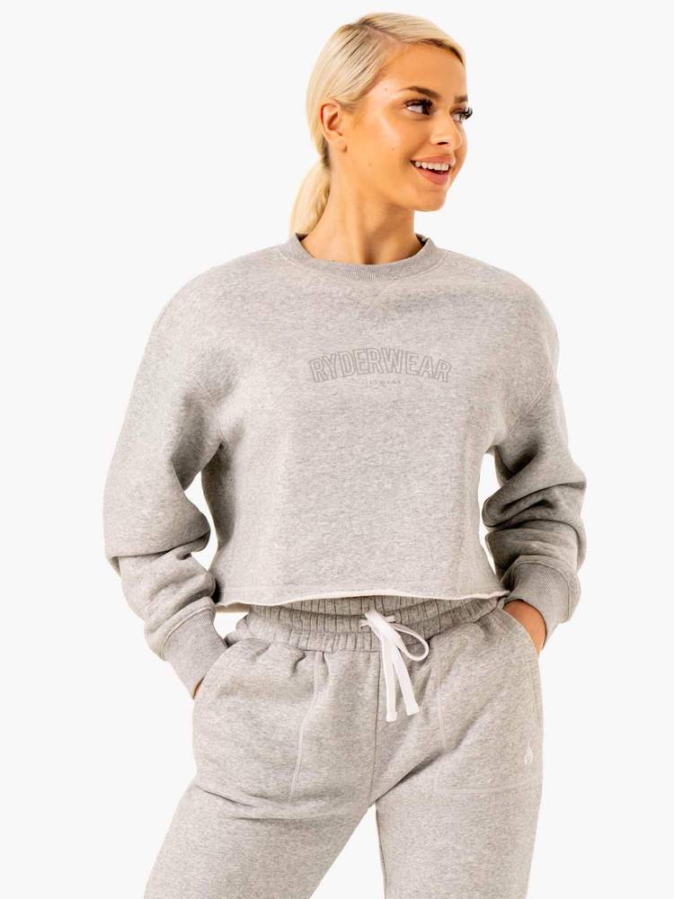 Maglione donna Ultimate Fleece Grey - Ryderwear