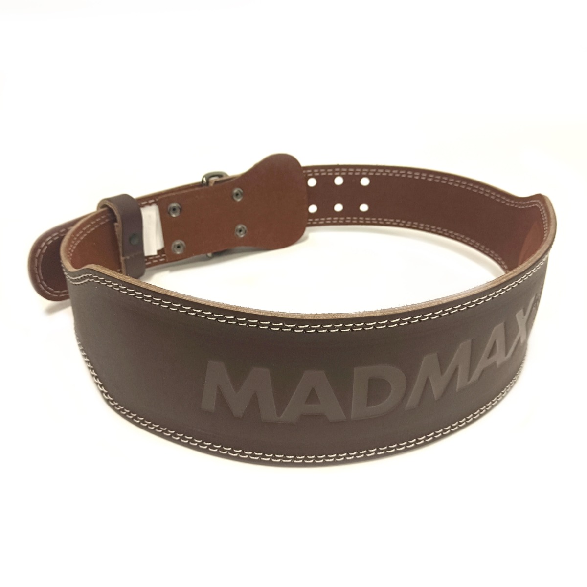 Cintura da Fitness in Pelle Chocolate Brown - MADMAX