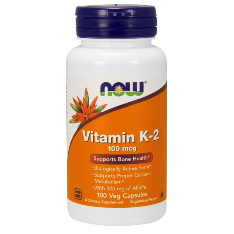 Vitamina K-2 100 mcg - NOW Foods