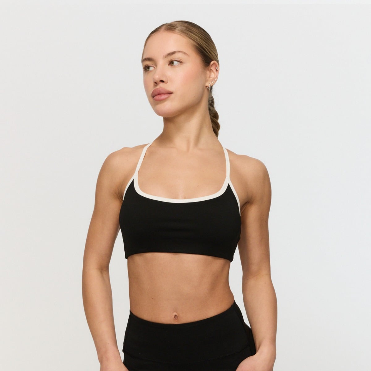Reggiseno Sportivo Varsity Black - GymBeam