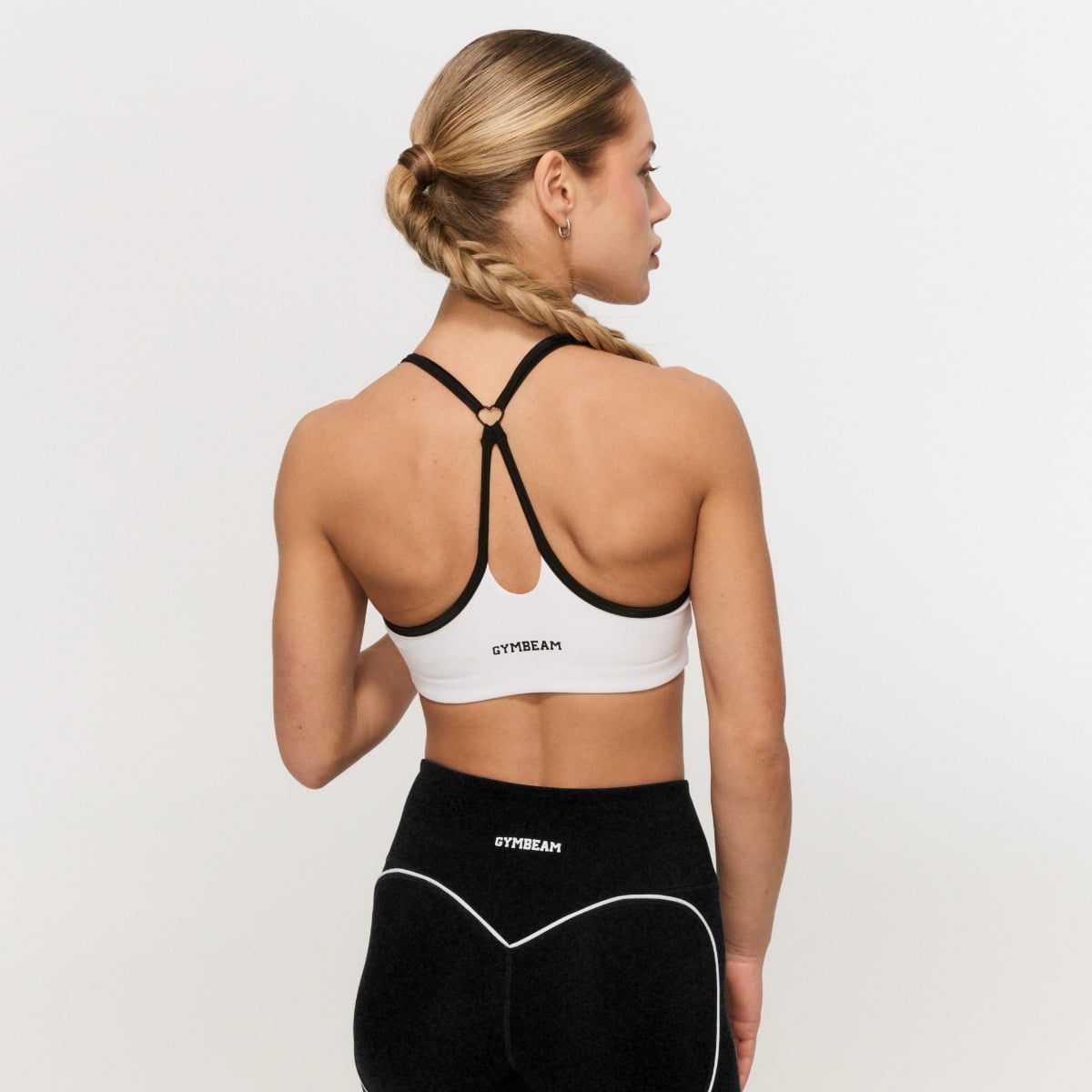 Reggiseno Sportivo Varsity White - GymBeam
