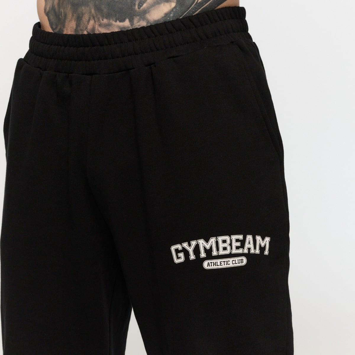 Pantaloni Sportivi Varsity Black - GymBeam