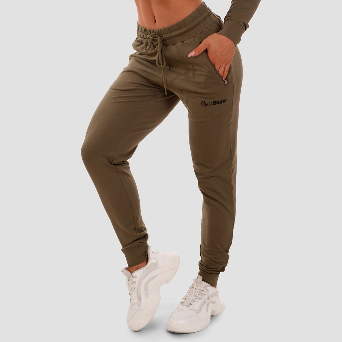Joggers da Donna TRN Olive - GymBeam