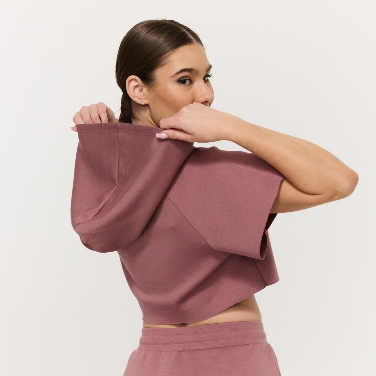 Felpa Cropped da Donna Relay Haze - GymBeam