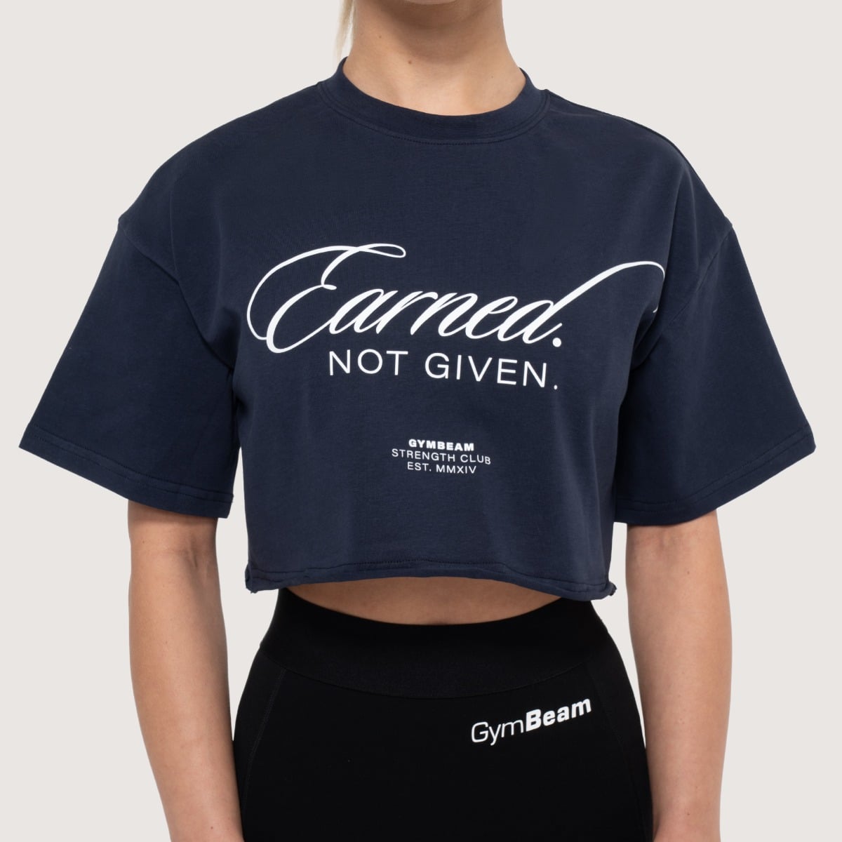 Crop Top da Donna Earned Midnight - GymBeam