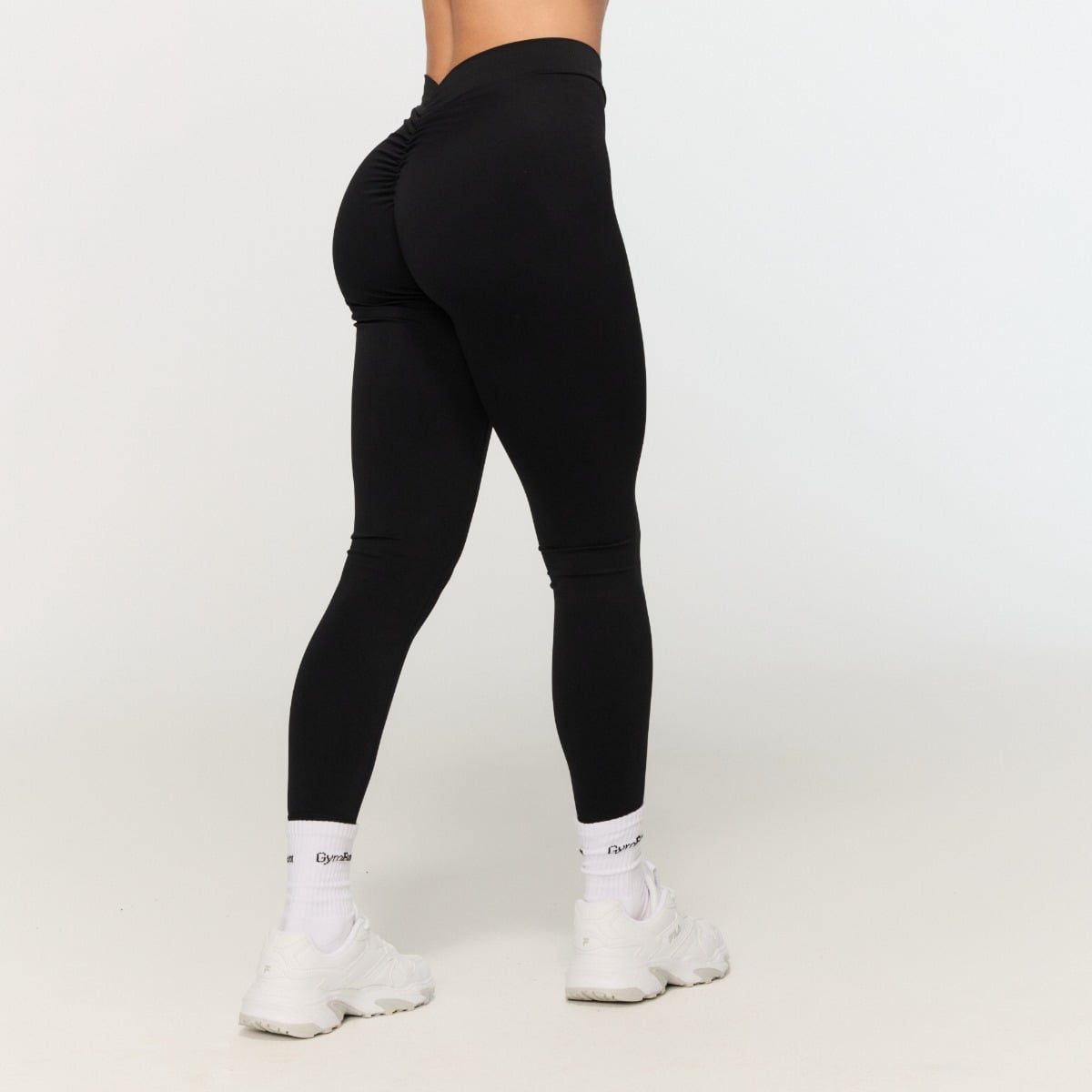 Leggings Fierce V-Back Black - GymBeam