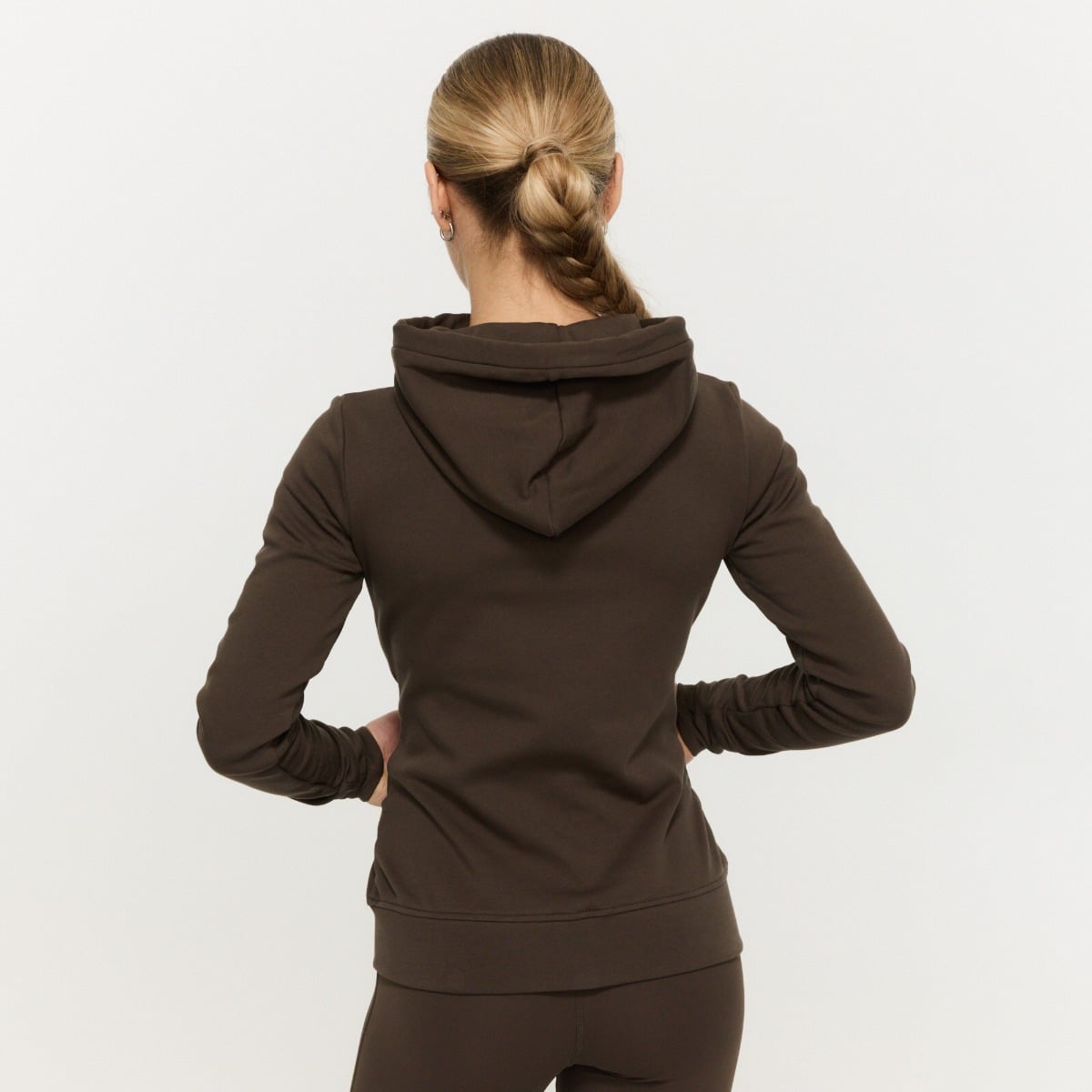 Felpa con Cappuccio e Zip da Donna Limitless Espresso - GymBeam