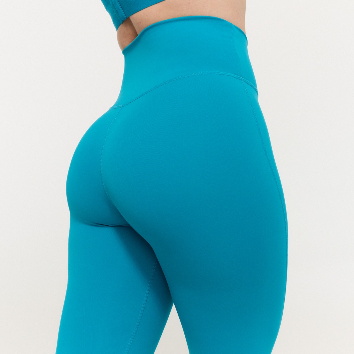 Leggings a Vita Alta da Donna Limitless Aquamarine - GymBeam