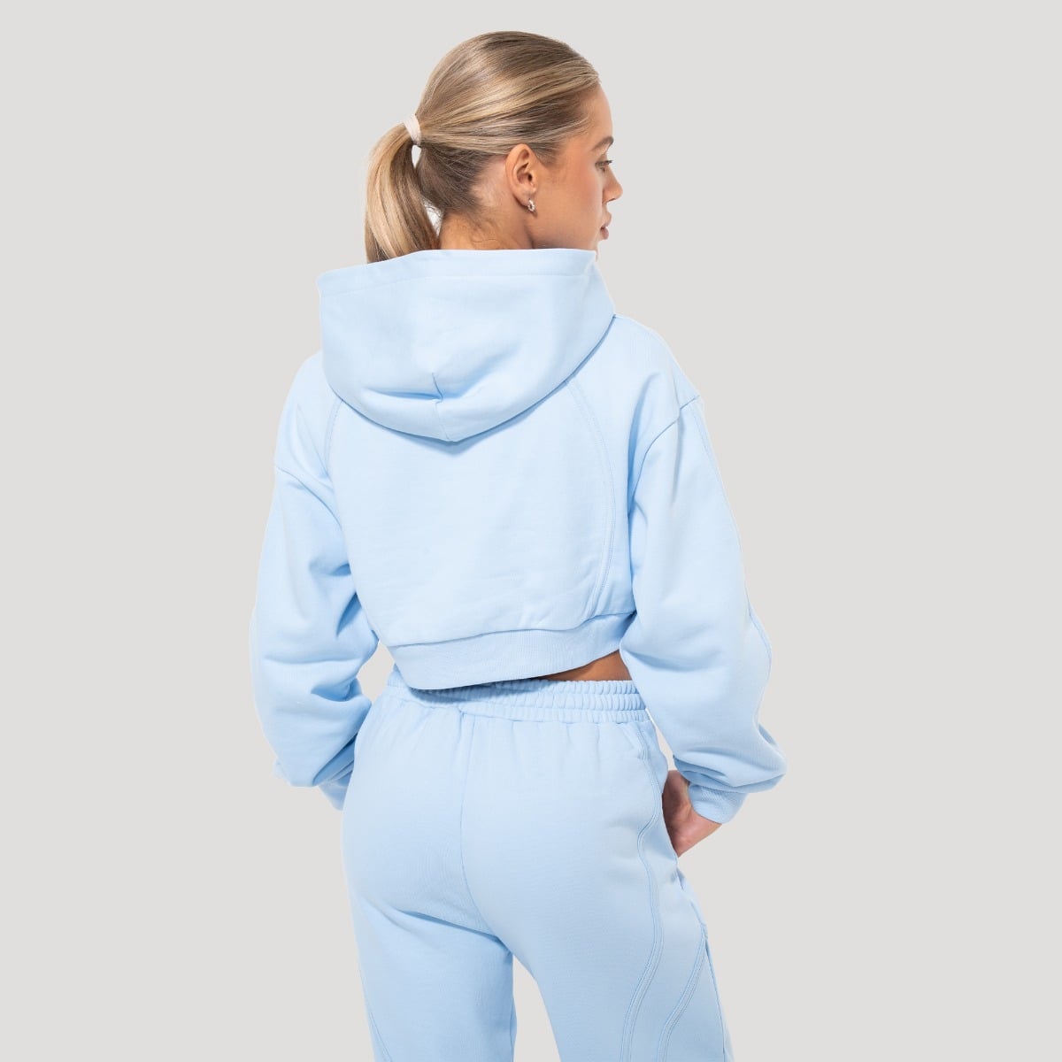 Felpa Cropped Mochi Blue - GymBeam