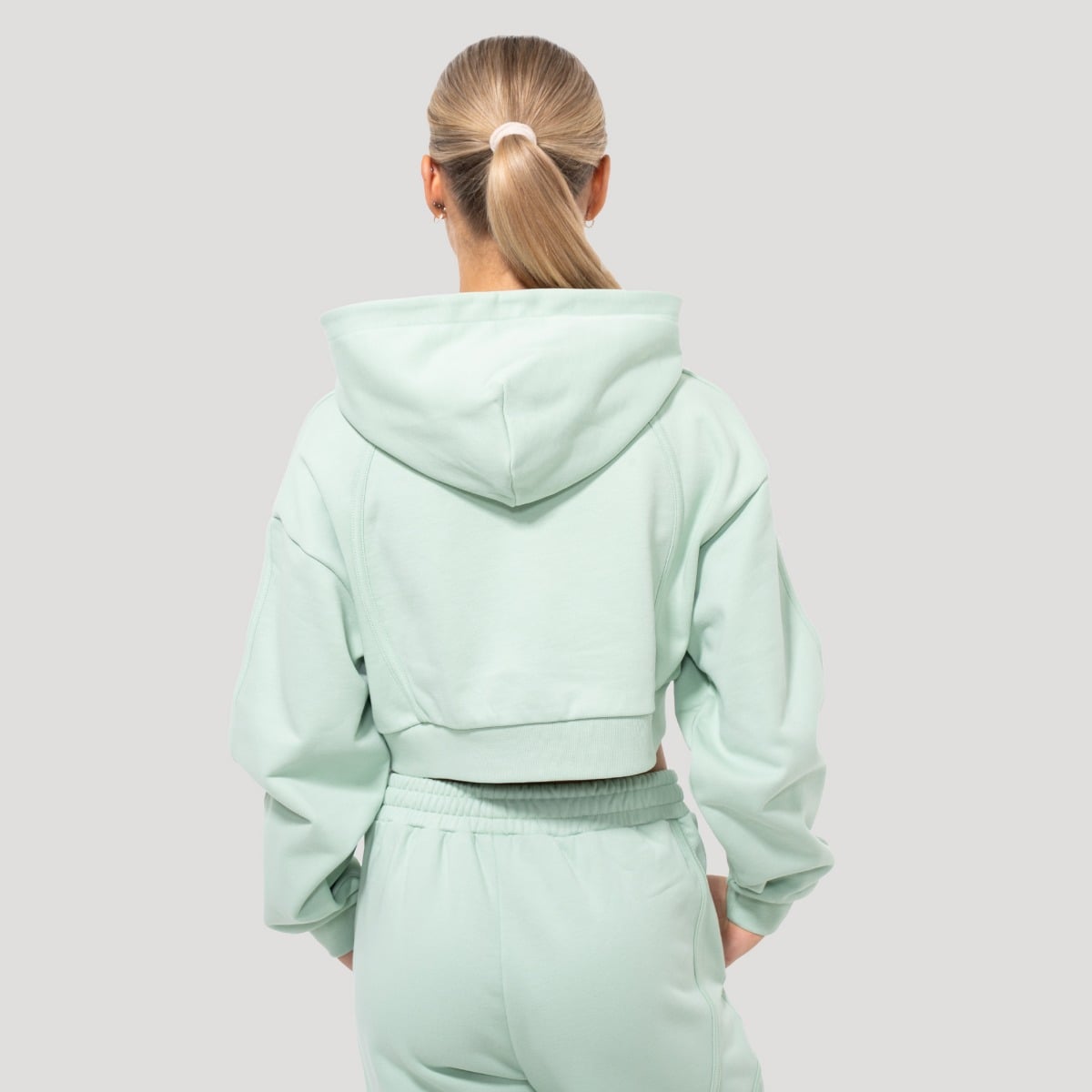 Felpa Cropped Mochi Green - GymBeam