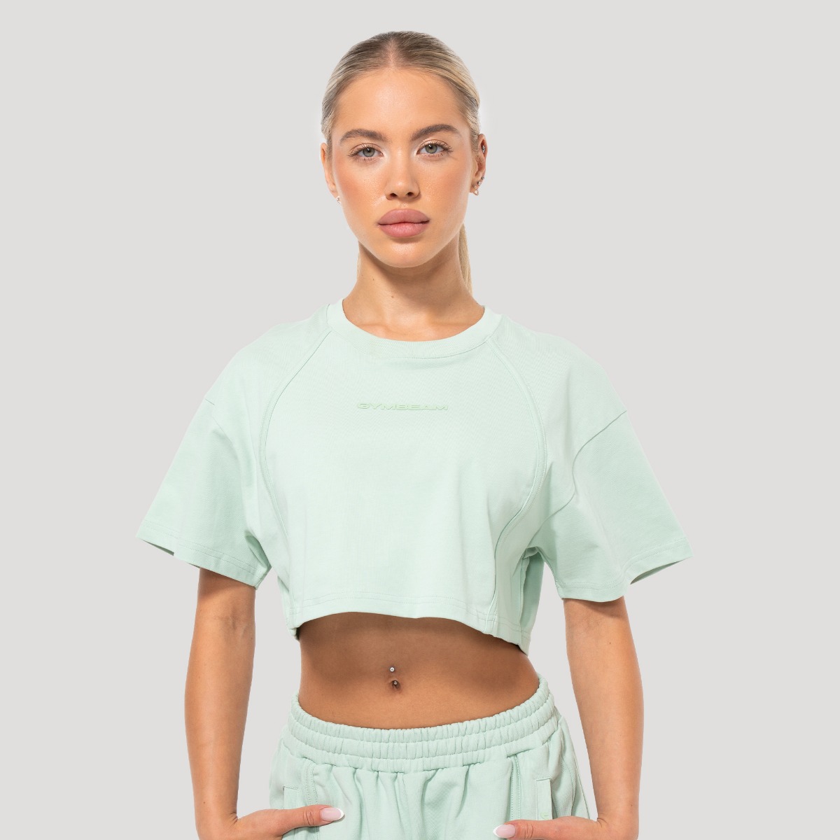 Maglietta Cropped Mochi Green - GymBeam