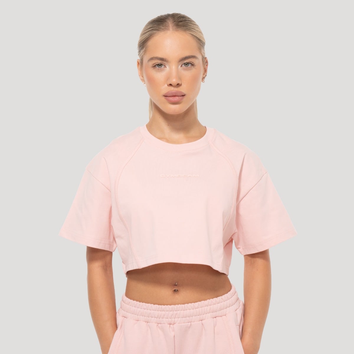 Maglietta Cropped Mochi Pink - GymBeam