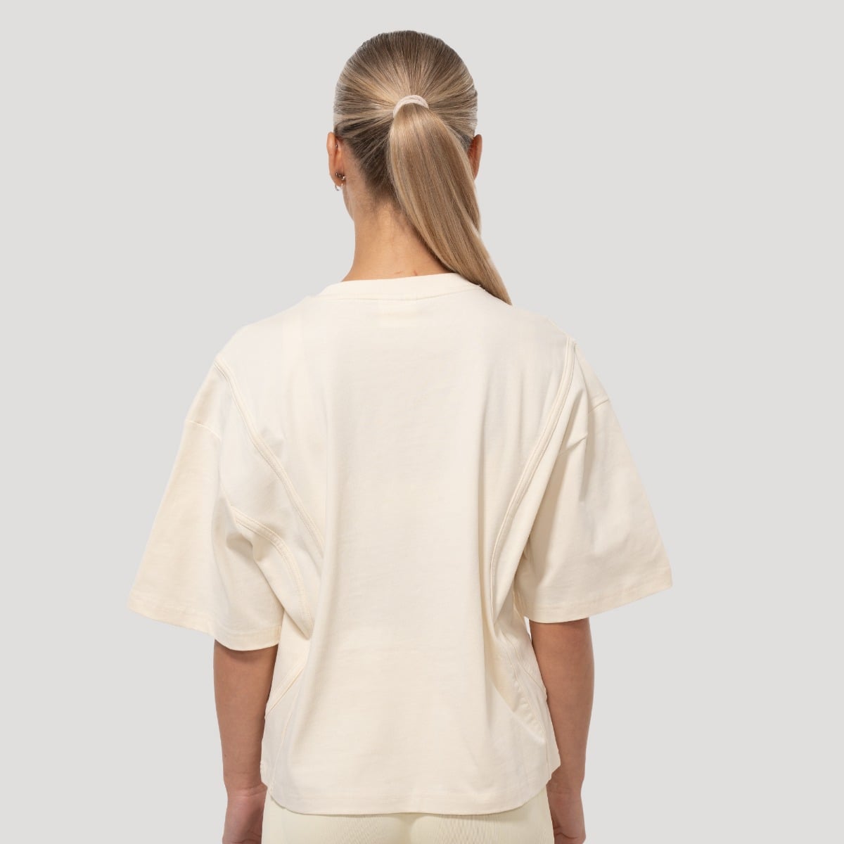 Maglietta Oversize Mochi Cream - GymBeam