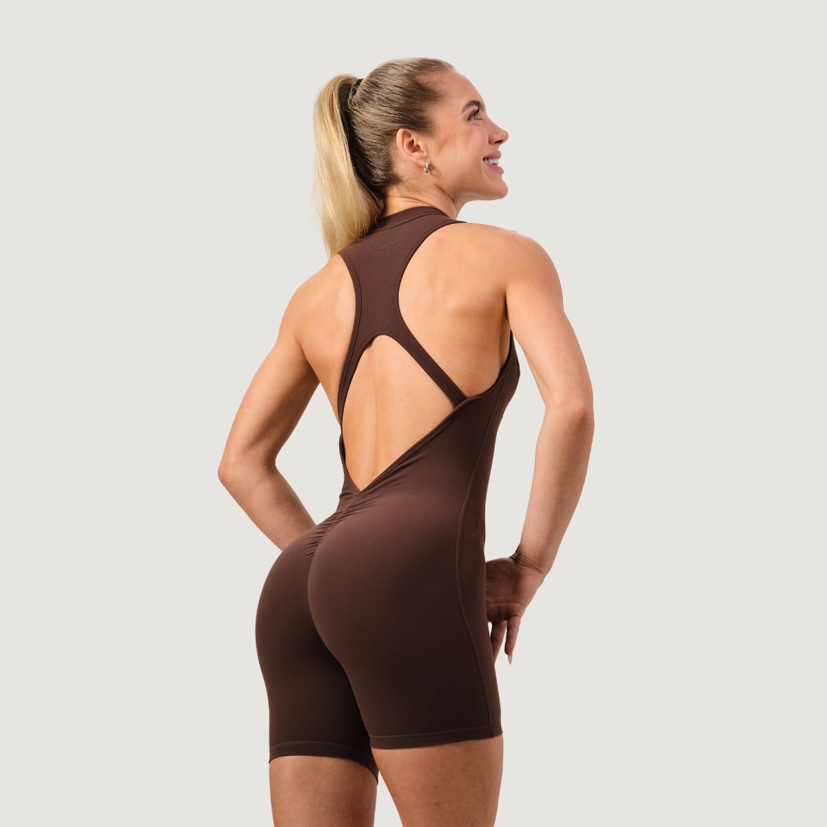 Tuta Intera con Zip NEO Mocha - GymBeam