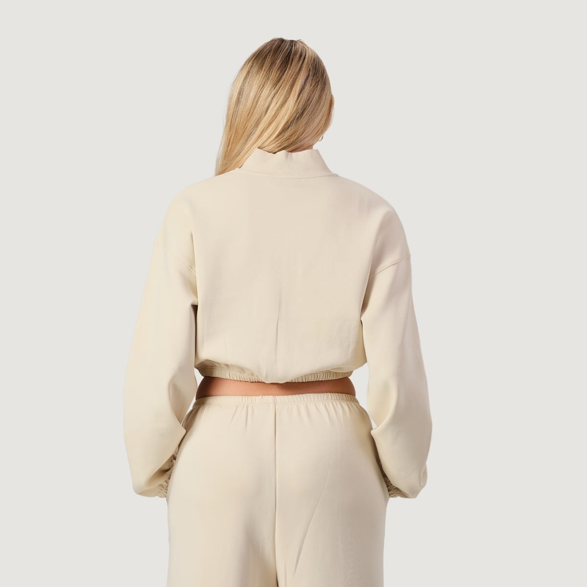 Felpa con Zip NEO Almond - GymBeam