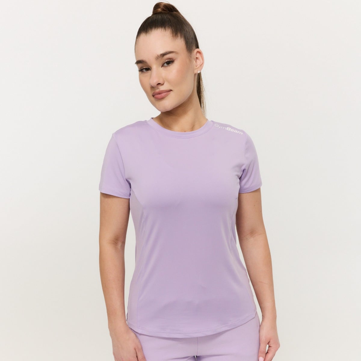 T-Shirt Sportiva Limitless da Donna Lavender - GymBeam