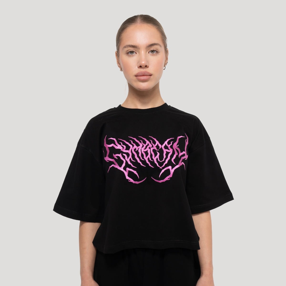 Maglietta da Donna Thorn Black - GymBeam