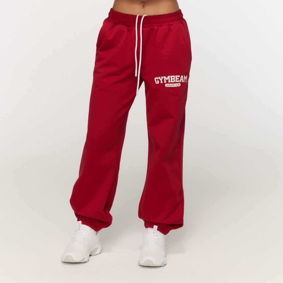 Joggers da Donna Varsity Red - GymBeam