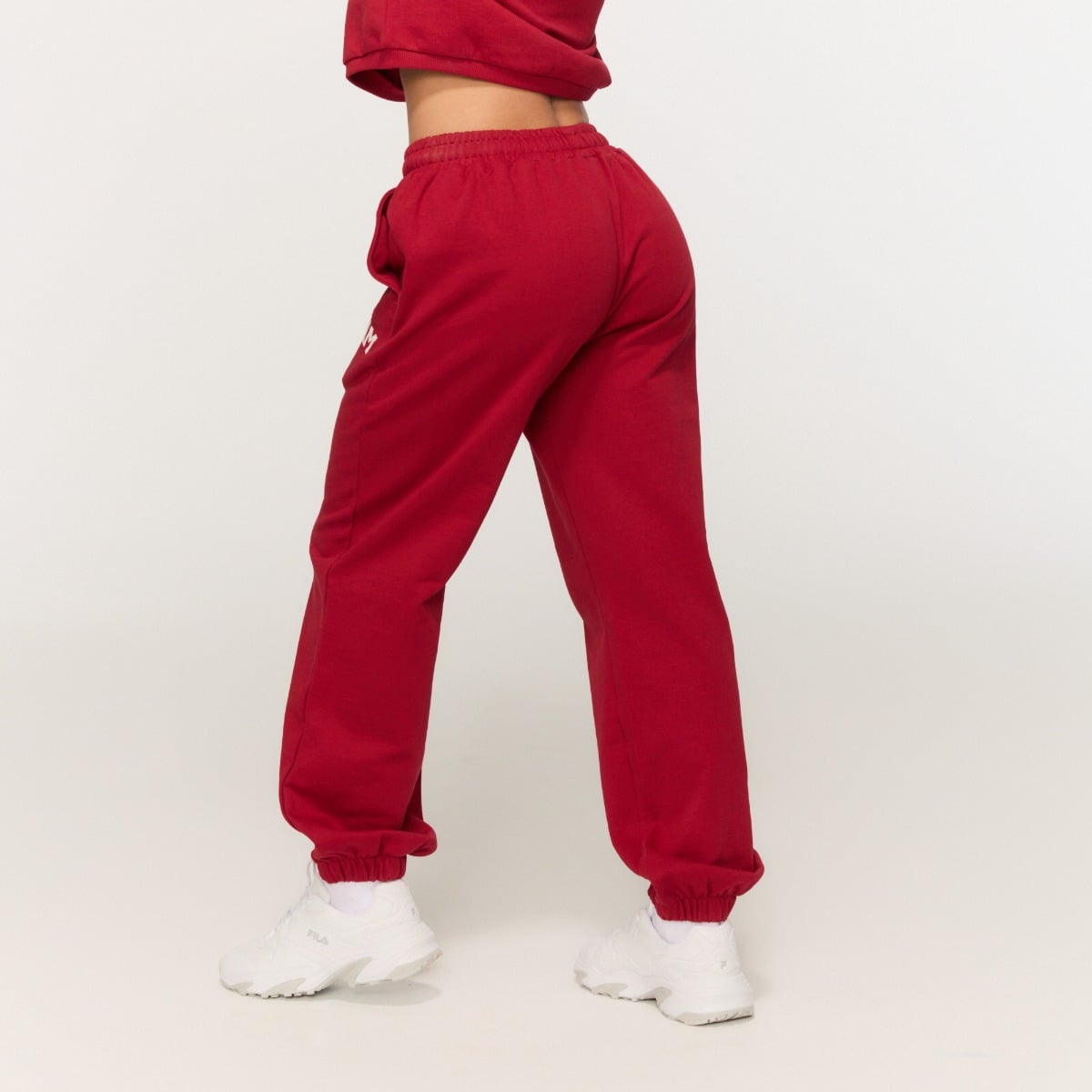 Joggers da Donna Varsity Red - GymBeam