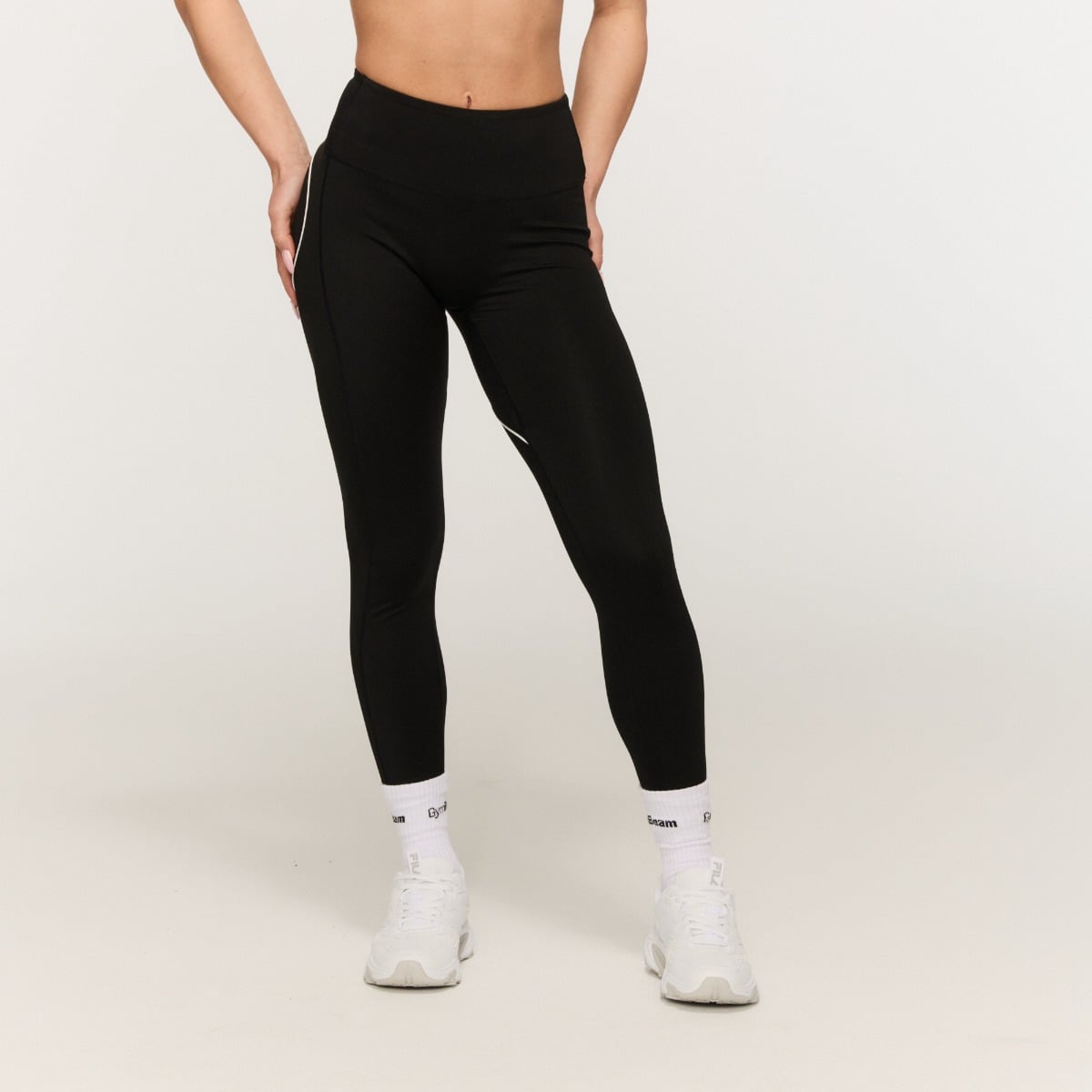 Leggings Varsity Black - GymBeam