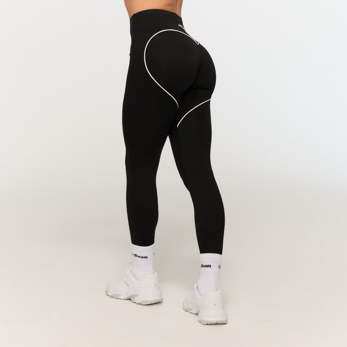 Leggings Varsity Black - GymBeam