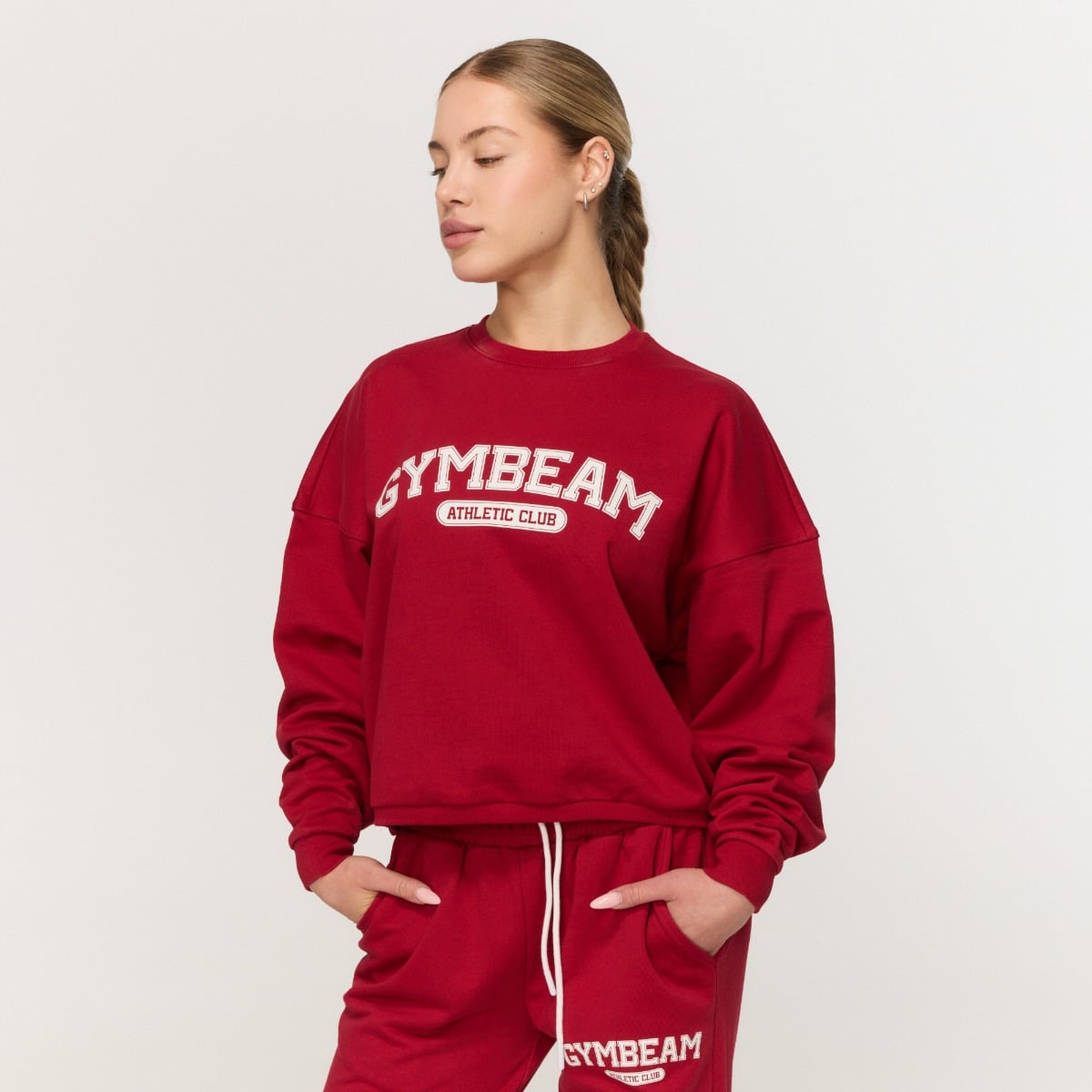 Felpa da Donna Varsity Red - GymBeam