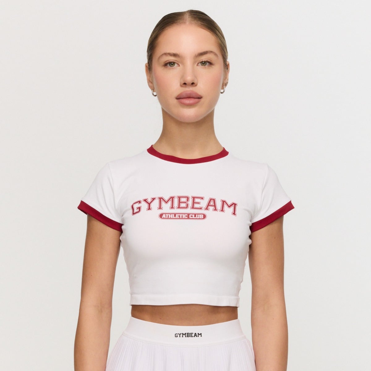 Top Varsity White - GymBeam