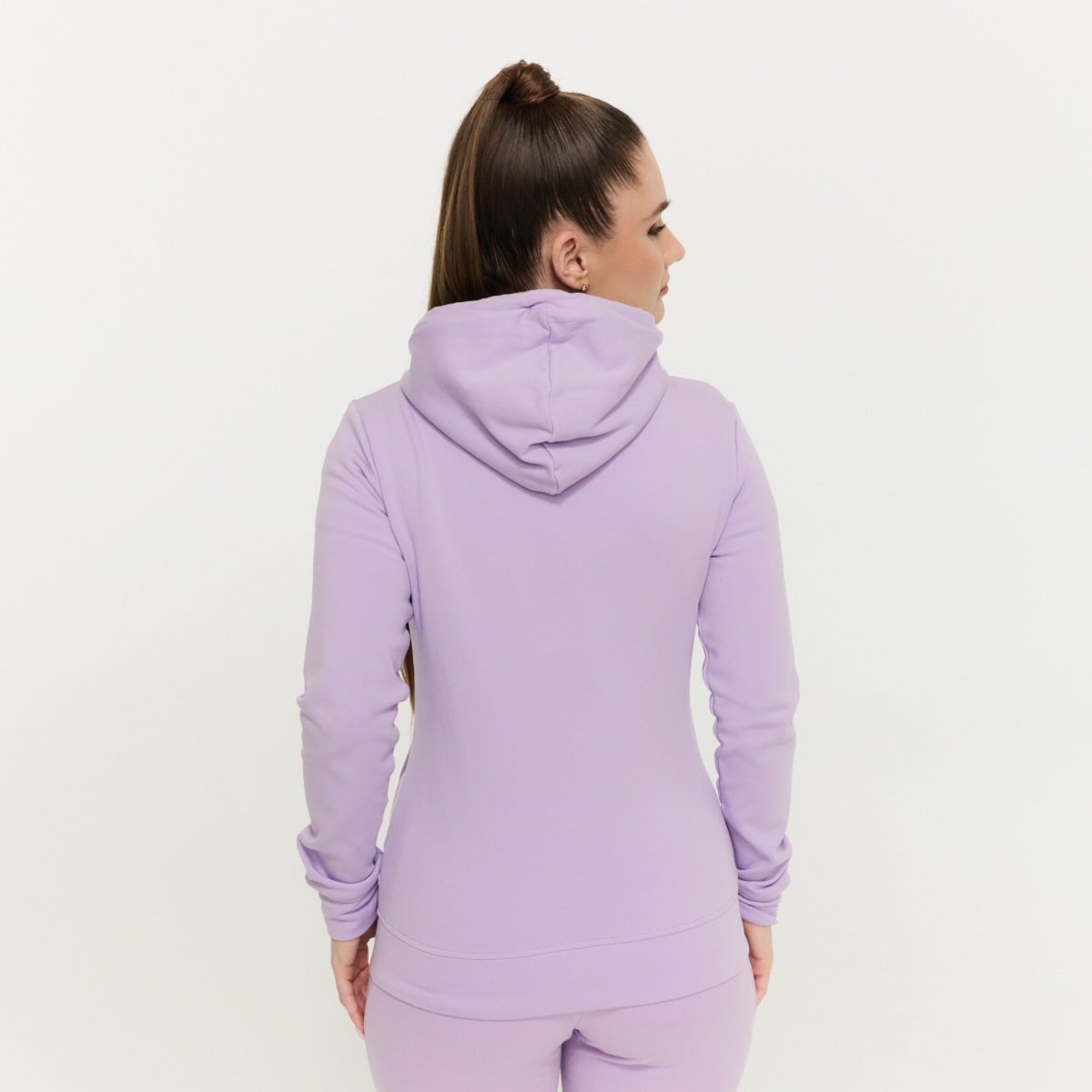 Felpa con Cappuccio e Zip da Donna Limitless Lavender - GymBeam