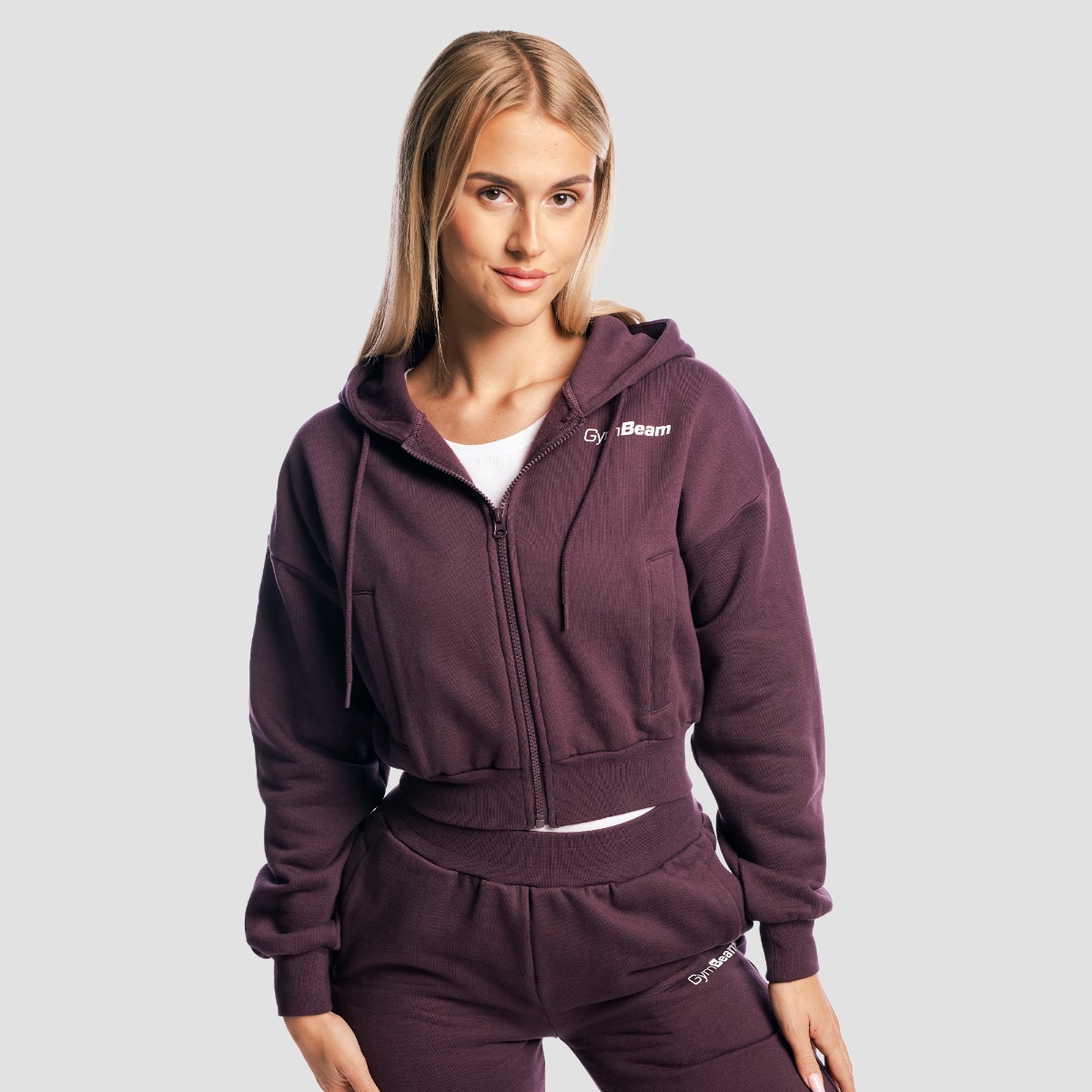 Felpa con Cappuccio e Zip da Donna - GymBeam