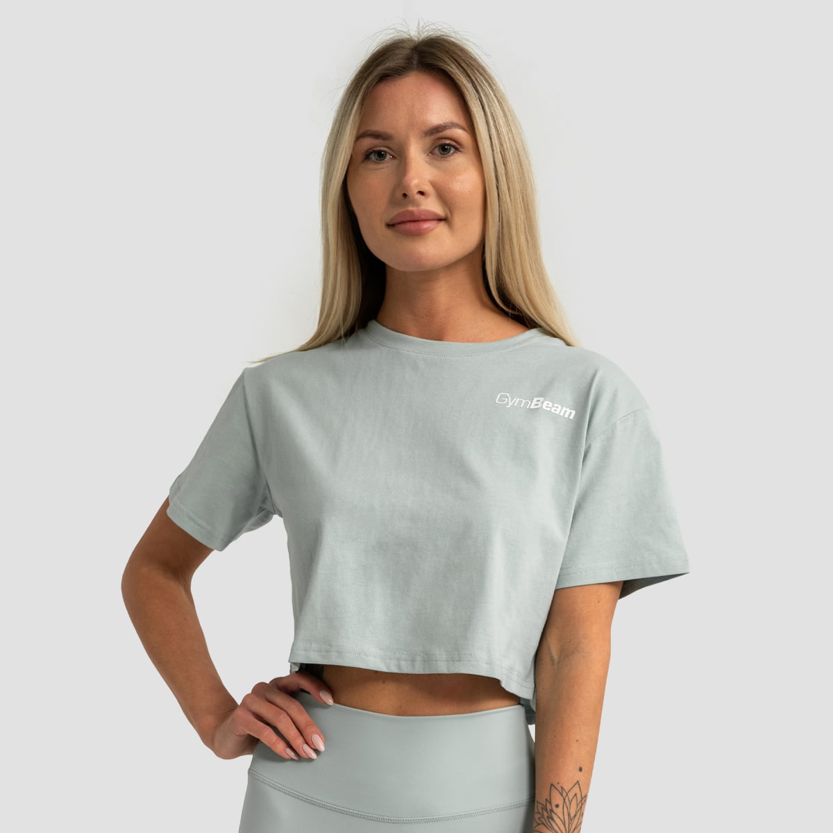 Crop Top da Donna Limitless Eucalypt - GymBeam