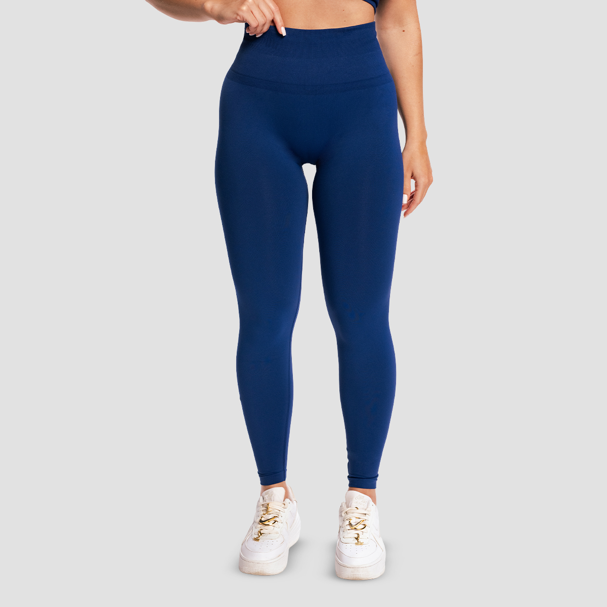 Leggings da Donna Sculpt Seamless Navy - GymBeam