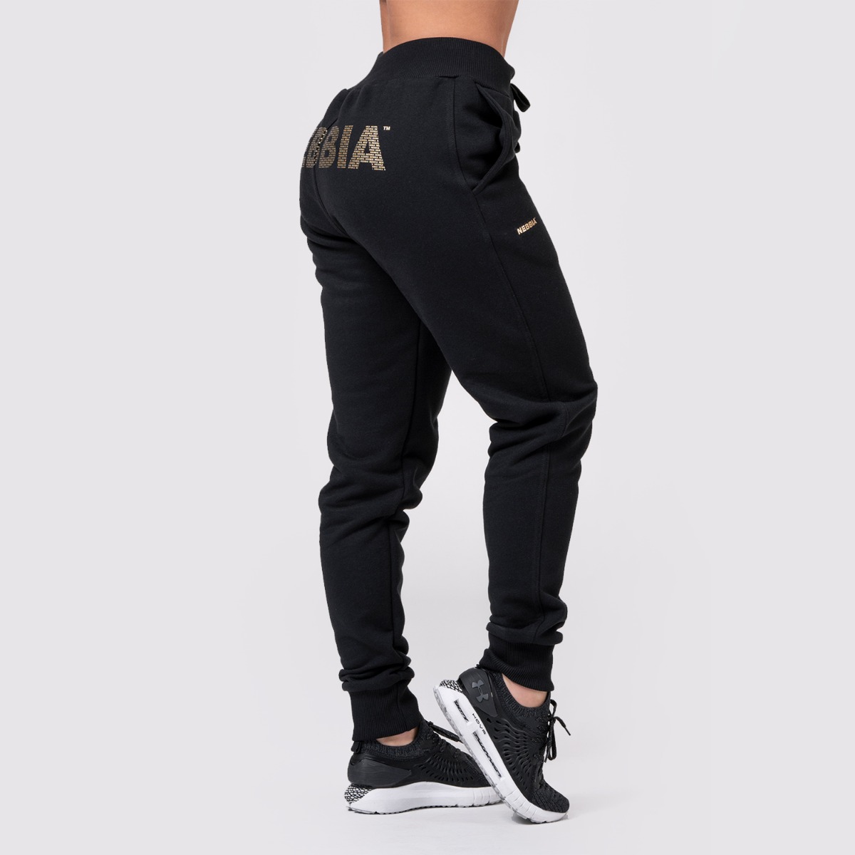 Pantaloni sportivi da donna Intense Gold Classic in Black - NEBBIA